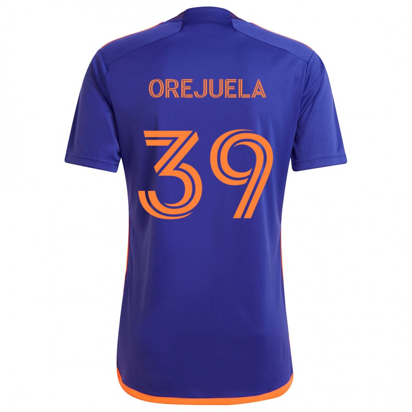 Niño Camiseta Jesus Orejuela #39 Púrpura Naranja 2ª Equipación 2024/25 La Camisa