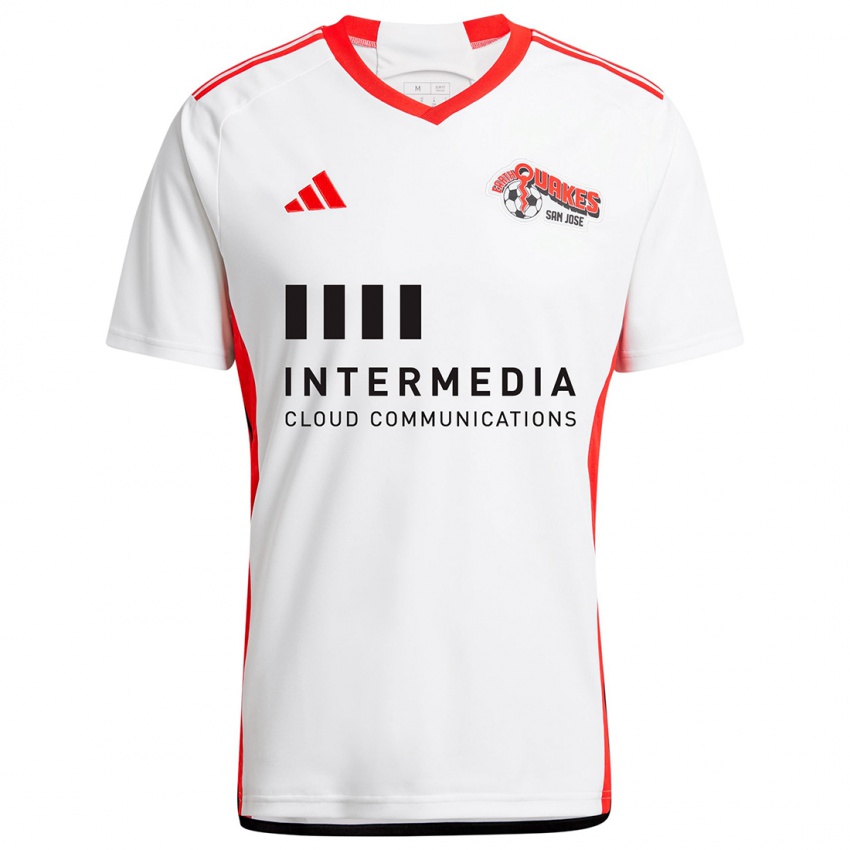 Niño Camiseta Alfredo Morales #6 Blanco Rojo 2ª Equipación 2024/25 La Camisa