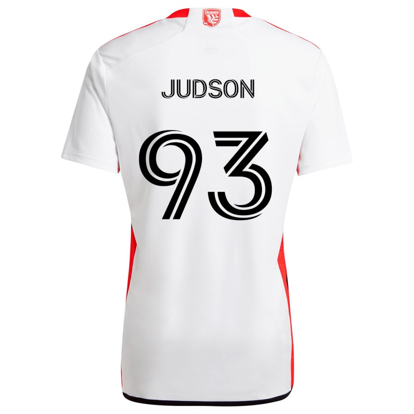 Niño Camiseta Judson #93 Blanco Rojo 2ª Equipación 2024/25 La Camisa