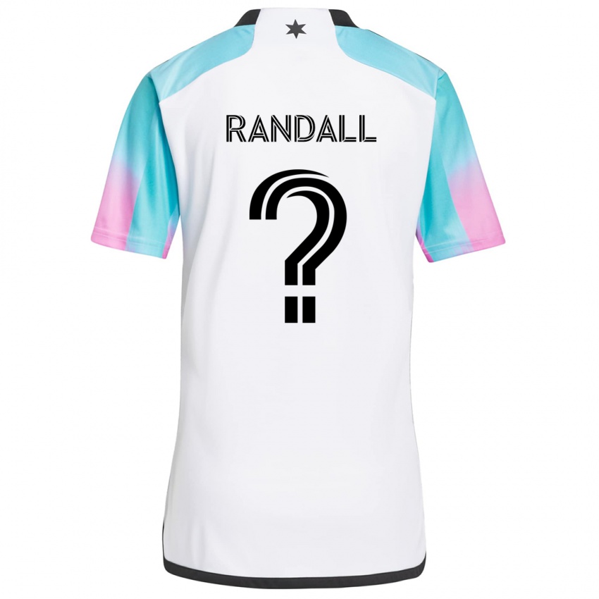 Niño Camiseta Alisa Randall #0 Blanco Azul Negro 2ª Equipación 2024/25 La Camisa