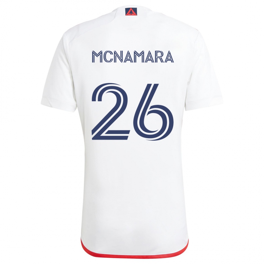 Niño Camiseta Tommy Mcnamara #26 Blanco Rojo 2ª Equipación 2024/25 La Camisa