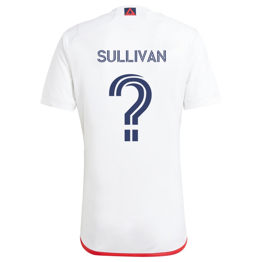 Niño Camiseta Mason Sullivan #0 Blanco Rojo 2ª Equipación 2024/25 La Camisa