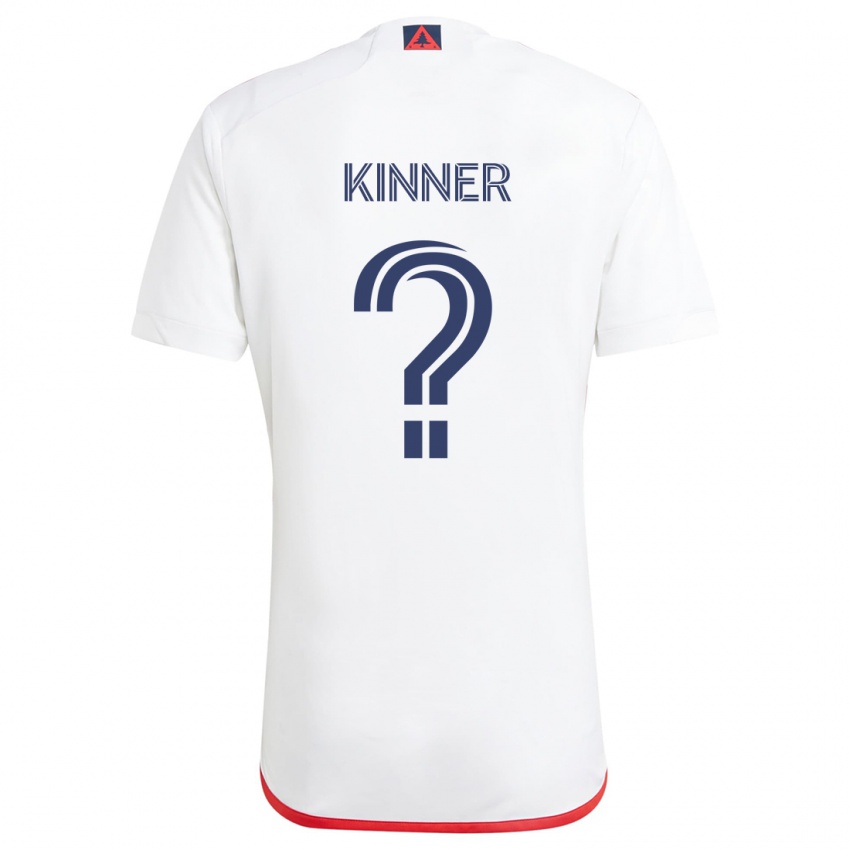 Niño Camiseta Sage Kinner #0 Blanco Rojo 2ª Equipación 2024/25 La Camisa