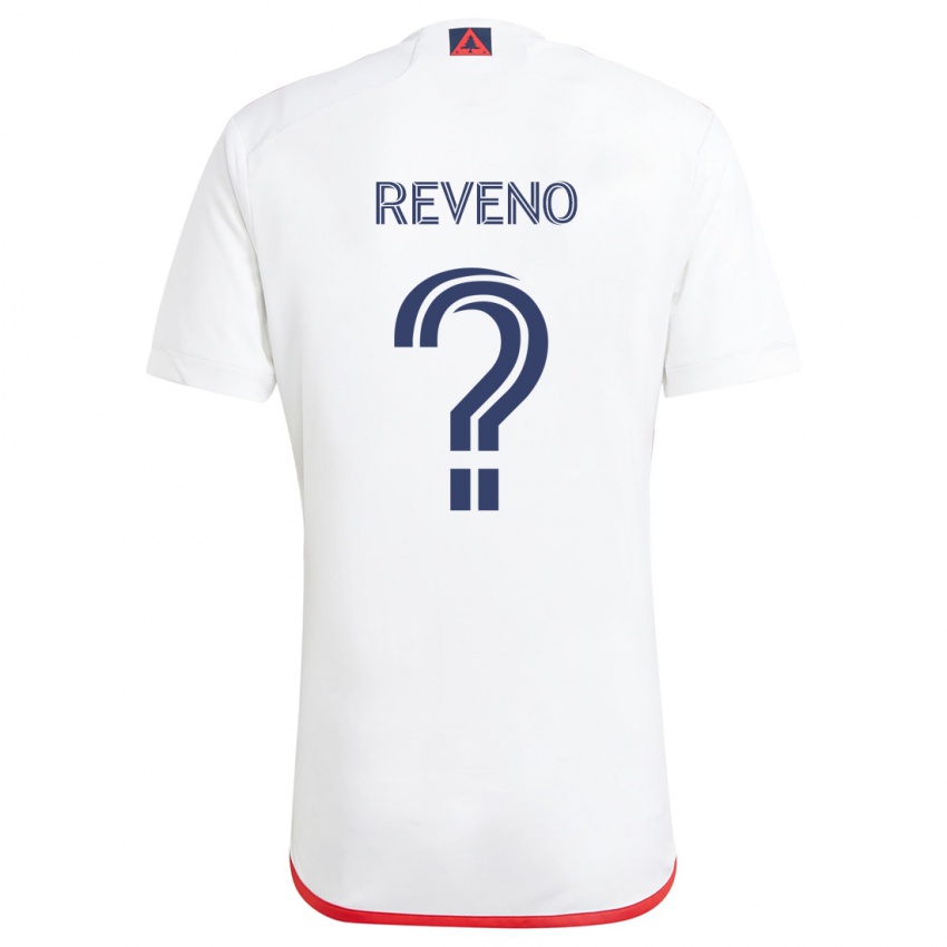 Niño Camiseta Ben Reveno #0 Blanco Rojo 2ª Equipación 2024/25 La Camisa