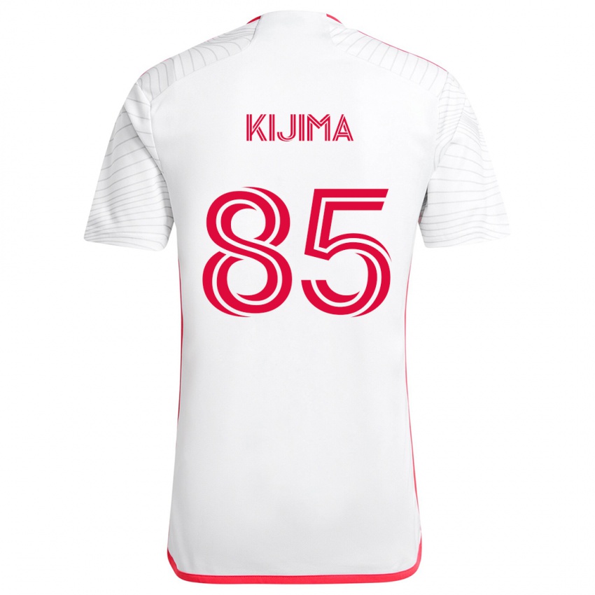 Niño Camiseta Hosei Kijima #85 Blanco Rojo 2ª Equipación 2024/25 La Camisa