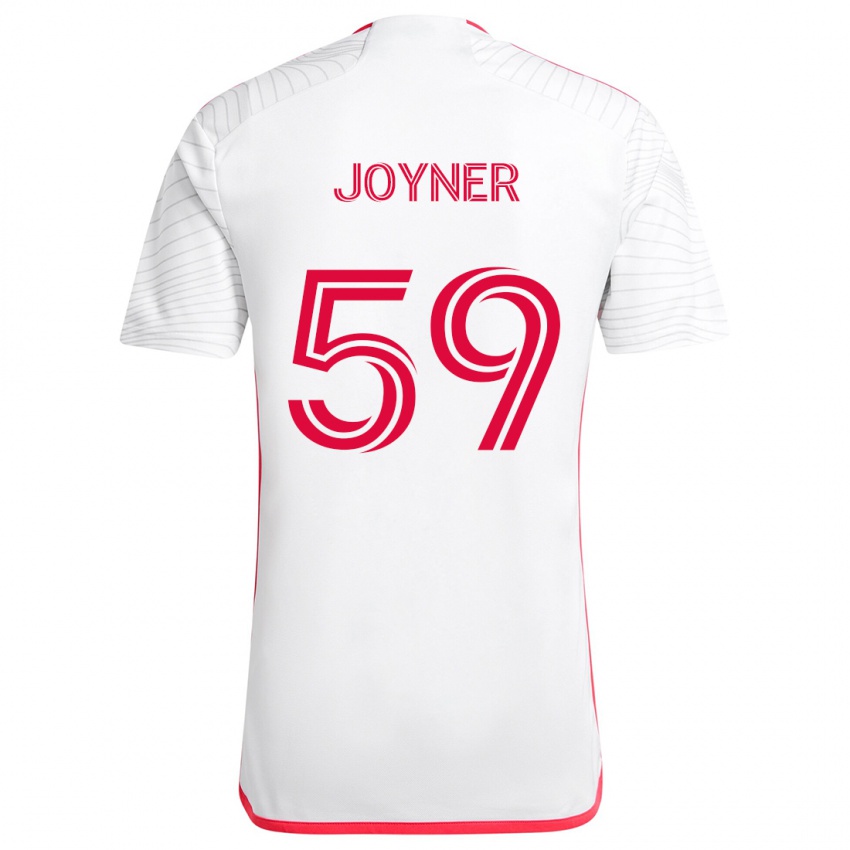 Niño Camiseta Mykhi Joyner #59 Blanco Rojo 2ª Equipación 2024/25 La Camisa