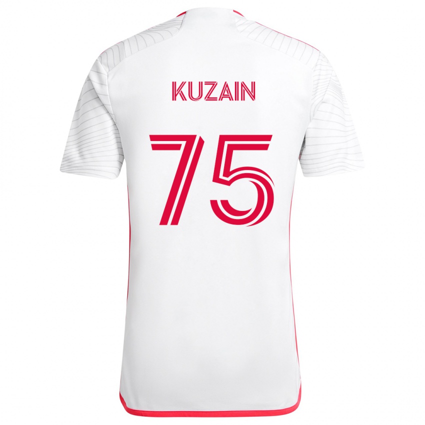 Niño Camiseta Wan Kuzain #75 Blanco Rojo 2ª Equipación 2024/25 La Camisa