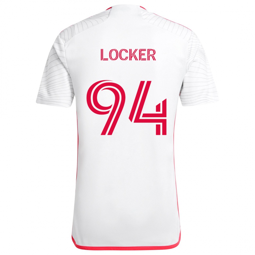 Niño Camiseta Carson Locker #94 Blanco Rojo 2ª Equipación 2024/25 La Camisa