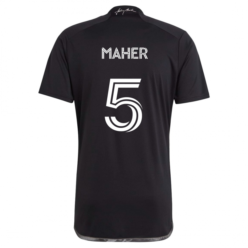 Niño Camiseta Jack Maher #5 Negro 2ª Equipación 2024/25 La Camisa