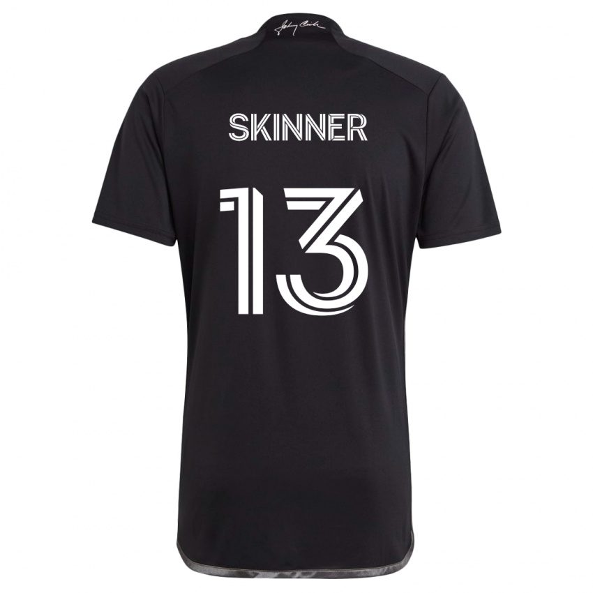 Niño Camiseta Joey Skinner #13 Negro 2ª Equipación 2024/25 La Camisa