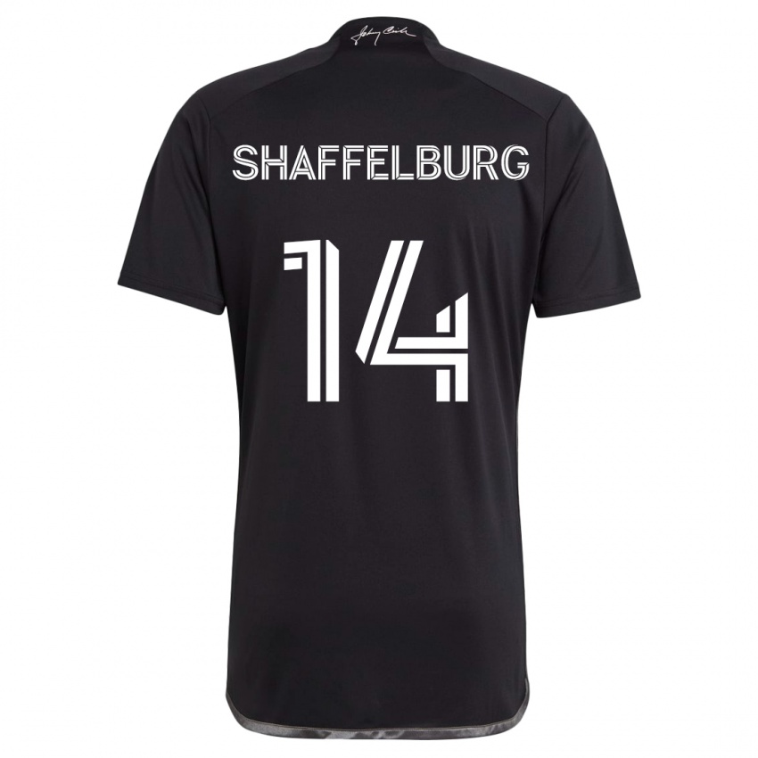 Niño Camiseta Jacob Shaffelburg #14 Negro 2ª Equipación 2024/25 La Camisa