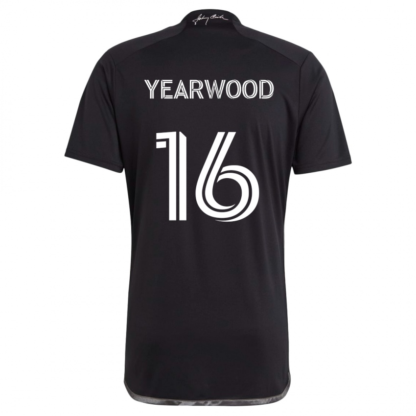 Niño Camiseta Dru Yearwood #16 Negro 2ª Equipación 2024/25 La Camisa