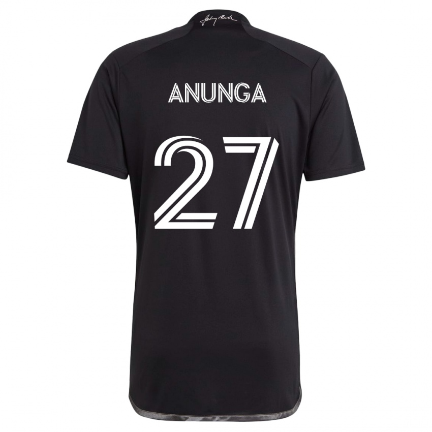 Niño Camiseta Tah Anunga #27 Negro 2ª Equipación 2024/25 La Camisa