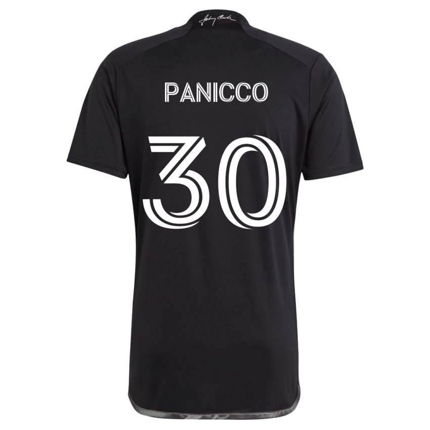 Niño Camiseta Elliot Panicco #30 Negro 2ª Equipación 2024/25 La Camisa