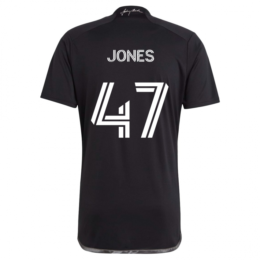 Niño Camiseta Isaiah Jones #47 Negro 2ª Equipación 2024/25 La Camisa