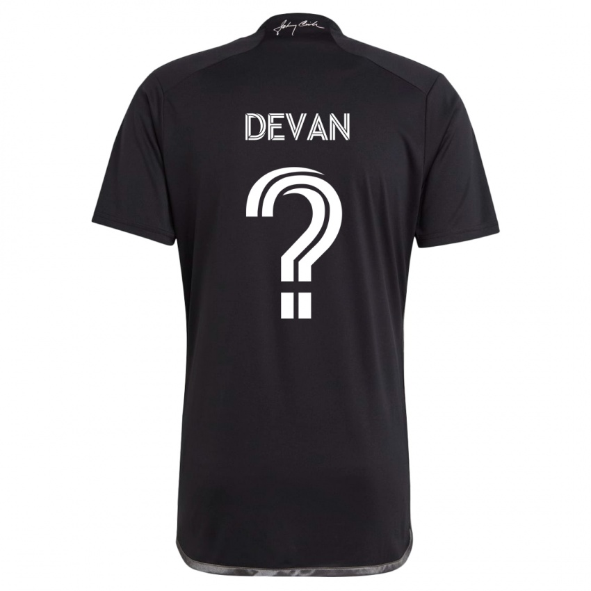 Niño Camiseta Liam Devan #0 Negro 2ª Equipación 2024/25 La Camisa