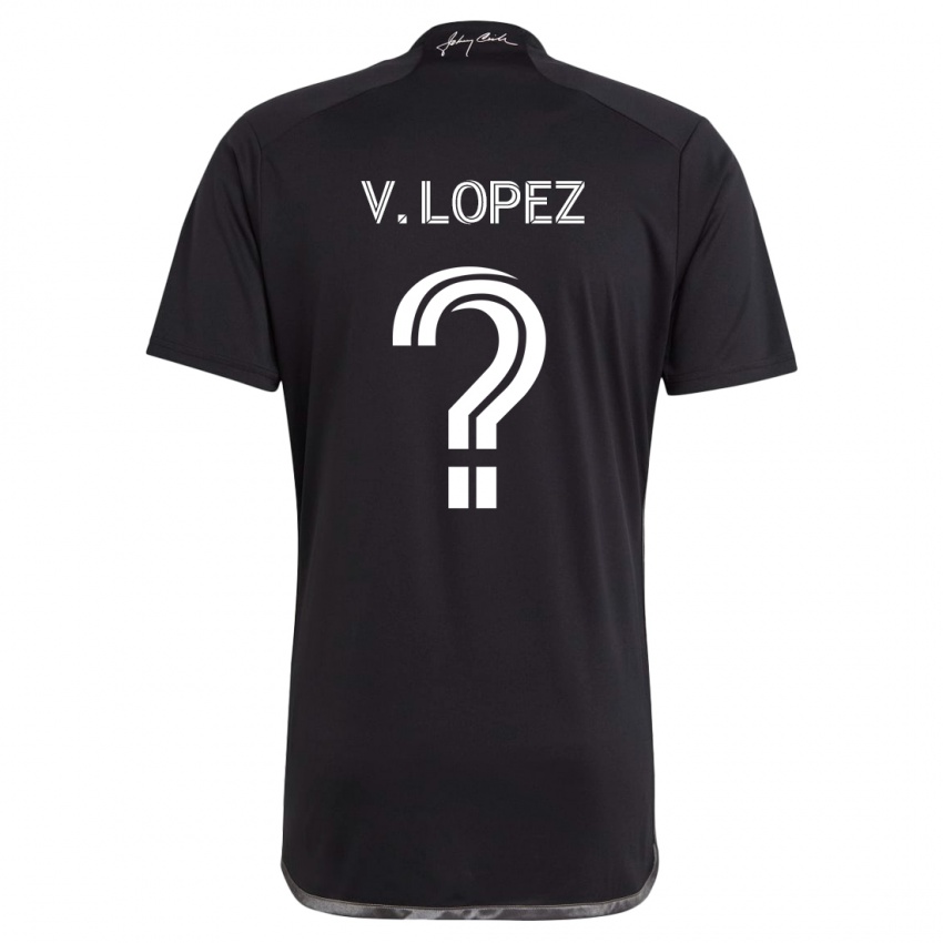 Niño Camiseta Alejandro Velazquez-Lopez #0 Negro 2ª Equipación 2024/25 La Camisa