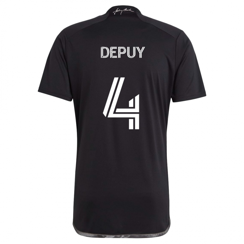 Niño Camiseta Nick Depuy #4 Negro 2ª Equipación 2024/25 La Camisa