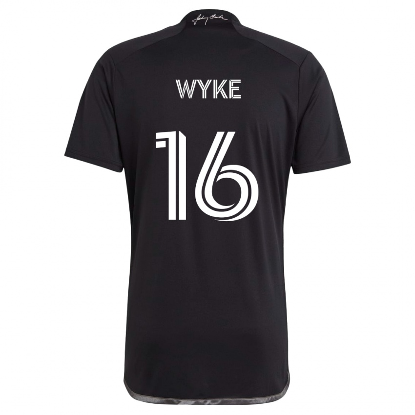 Niño Camiseta Laurence Wyke #16 Negro 2ª Equipación 2024/25 La Camisa