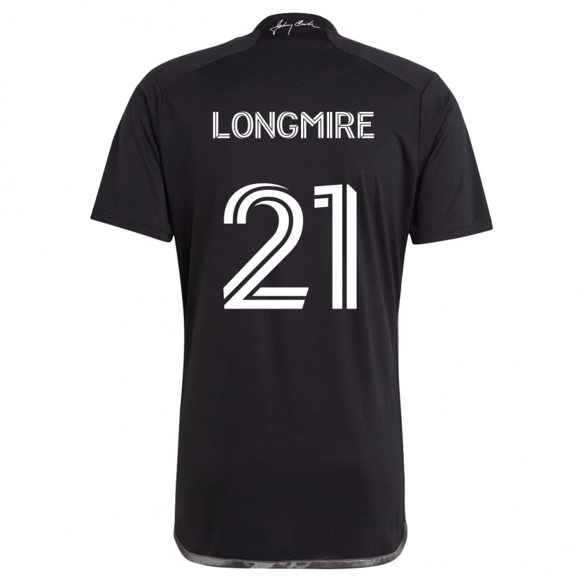 Niño Camiseta Ahmed Longmire #21 Negro 2ª Equipación 2024/25 La Camisa