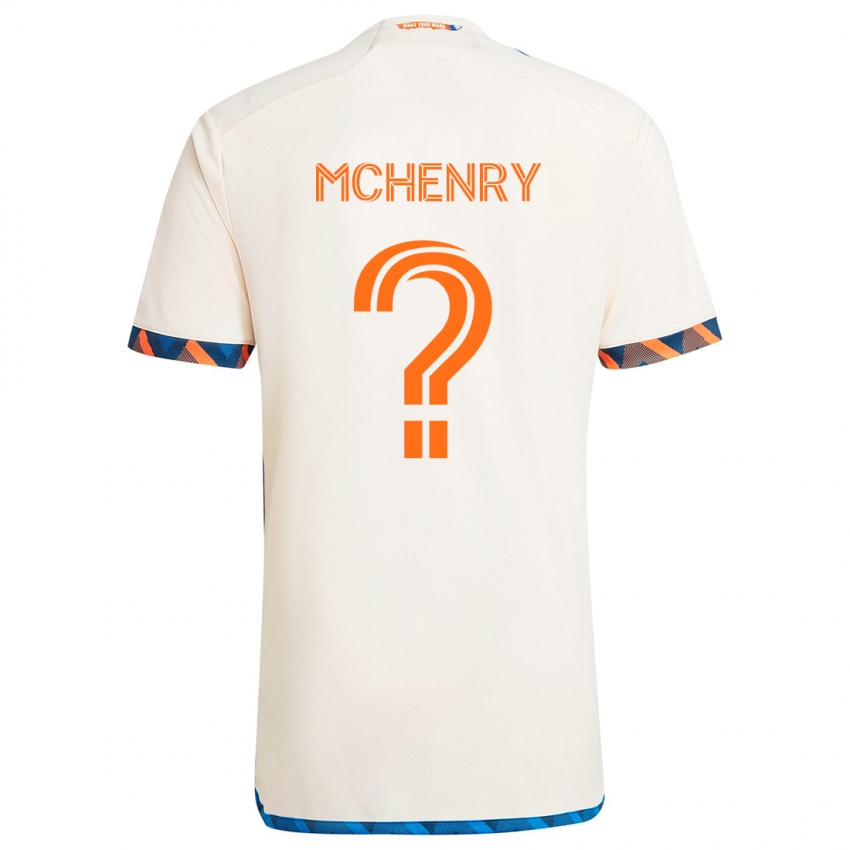 Niño Camiseta Nicholas Mchenry #0 Blanco Naranja 2ª Equipación 2024/25 La Camisa