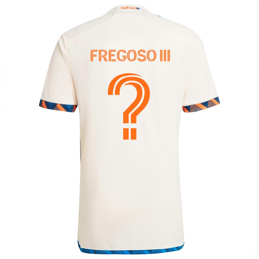 Niño Camiseta Arturo Fregoso Iii #0 Blanco Naranja 2ª Equipación 2024/25 La Camisa