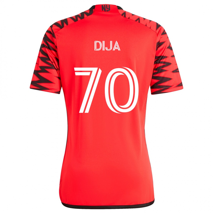 Niño Camiseta Dija #70 Rojo Negro Blanco 2ª Equipación 2024/25 La Camisa