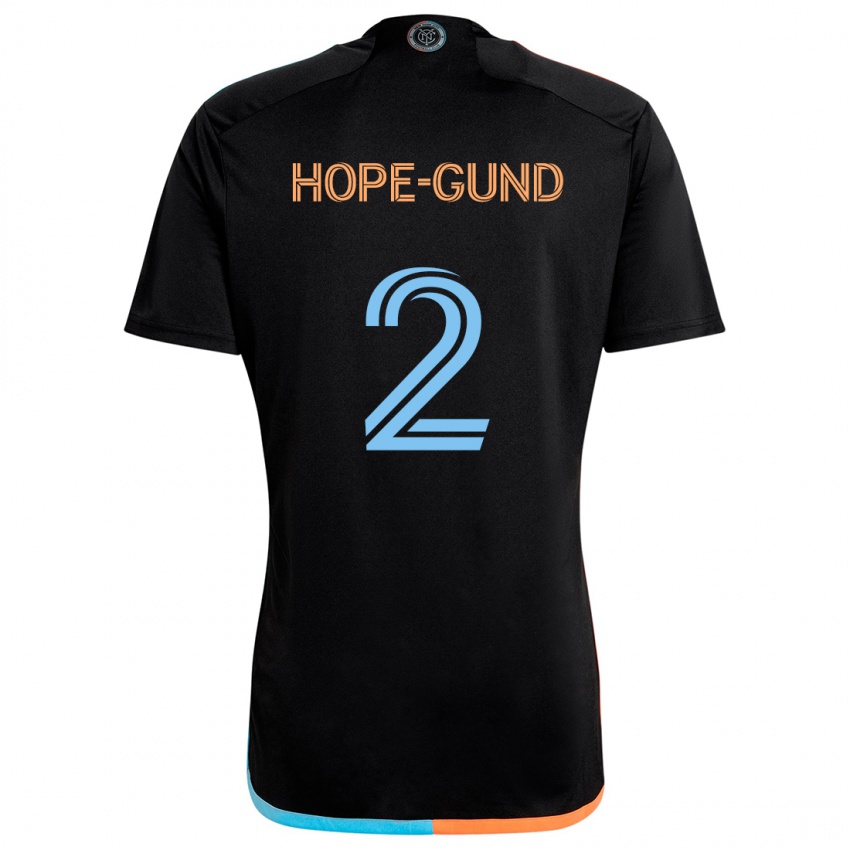 Niño Camiseta Rio Hope-Gund #2 Negro Naranja Azul 2ª Equipación 2024/25 La Camisa