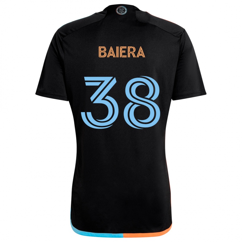 Niño Camiseta Drew Baiera #38 Negro Naranja Azul 2ª Equipación 2024/25 La Camisa