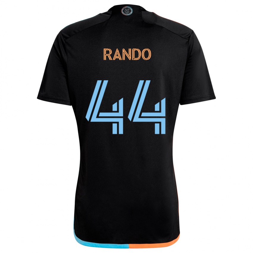 Niño Camiseta Alex Rando #44 Negro Naranja Azul 2ª Equipación 2024/25 La Camisa