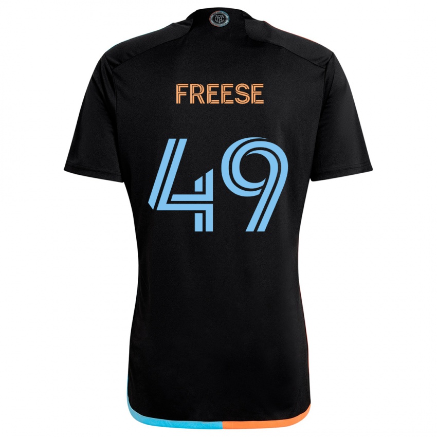 Niño Camiseta Matt Freese #49 Negro Naranja Azul 2ª Equipación 2024/25 La Camisa