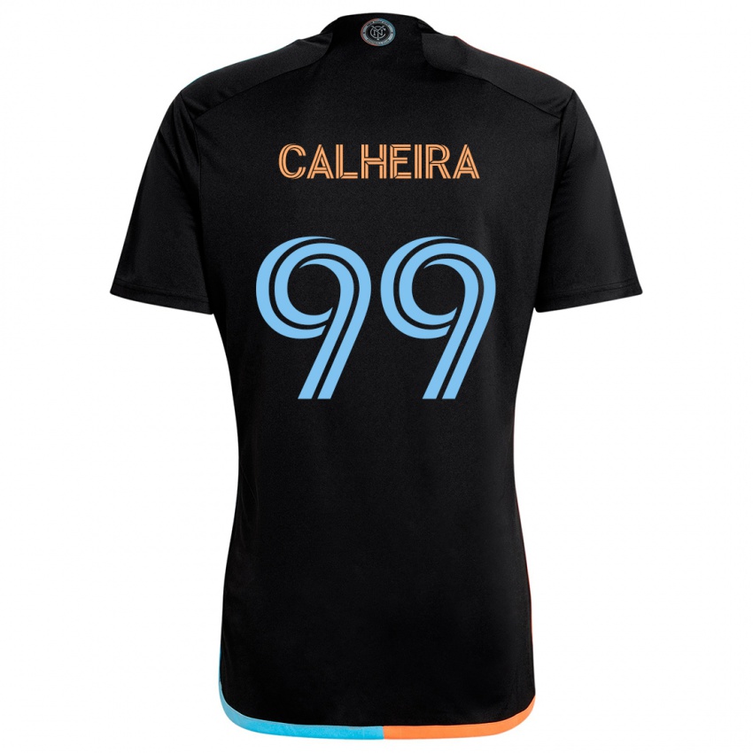 Niño Camiseta Taylor Calheira #99 Negro Naranja Azul 2ª Equipación 2024/25 La Camisa