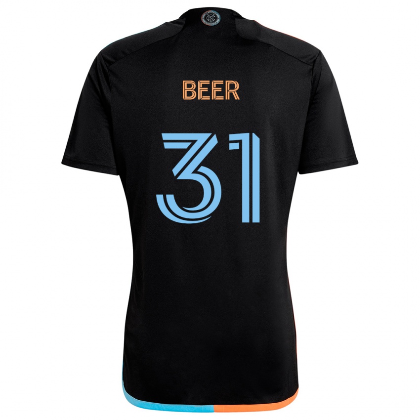 Niño Camiseta Jack Beer #31 Negro Naranja Azul 2ª Equipación 2024/25 La Camisa