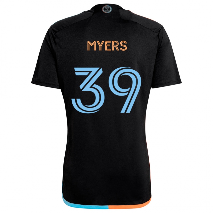 Niño Camiseta Md Myers #39 Negro Naranja Azul 2ª Equipación 2024/25 La Camisa