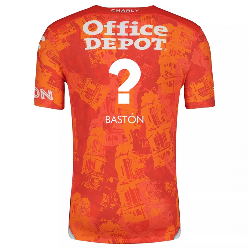 Niño Camiseta Borja Bastón #0 Naranja Blanco 2ª Equipación 2024/25 La Camisa