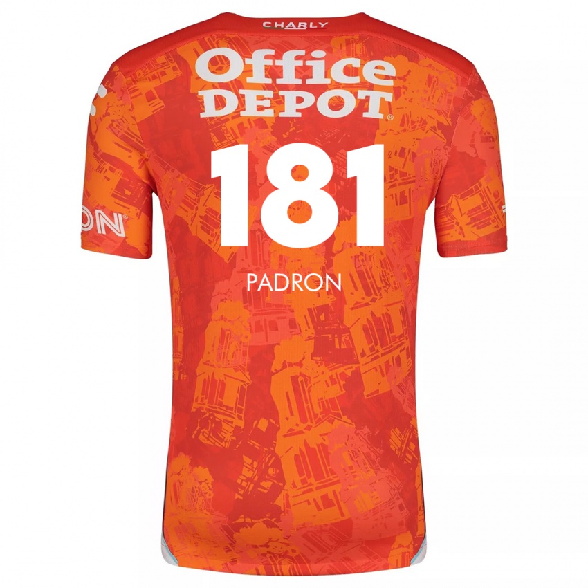 Niño Camiseta Romeo Padrón #181 Naranja Blanco 2ª Equipación 2024/25 La Camisa