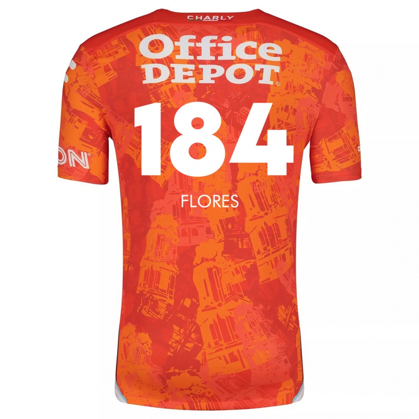 Niño Camiseta Jason Flores #184 Naranja Blanco 2ª Equipación 2024/25 La Camisa