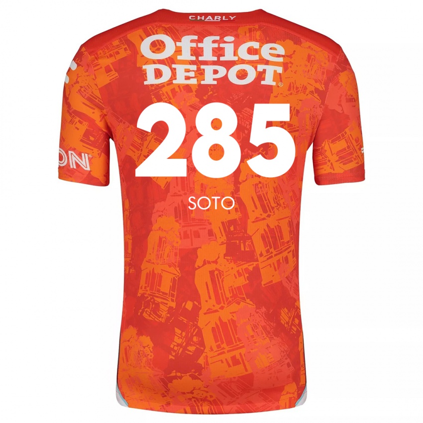 Niño Camiseta Edwin Soto #285 Naranja Blanco 2ª Equipación 2024/25 La Camisa