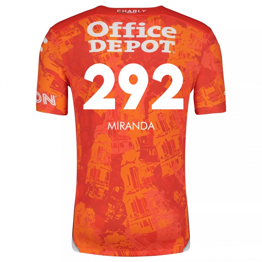 Niño Camiseta Herbey Miranda #292 Naranja Blanco 2ª Equipación 2024/25 La Camisa