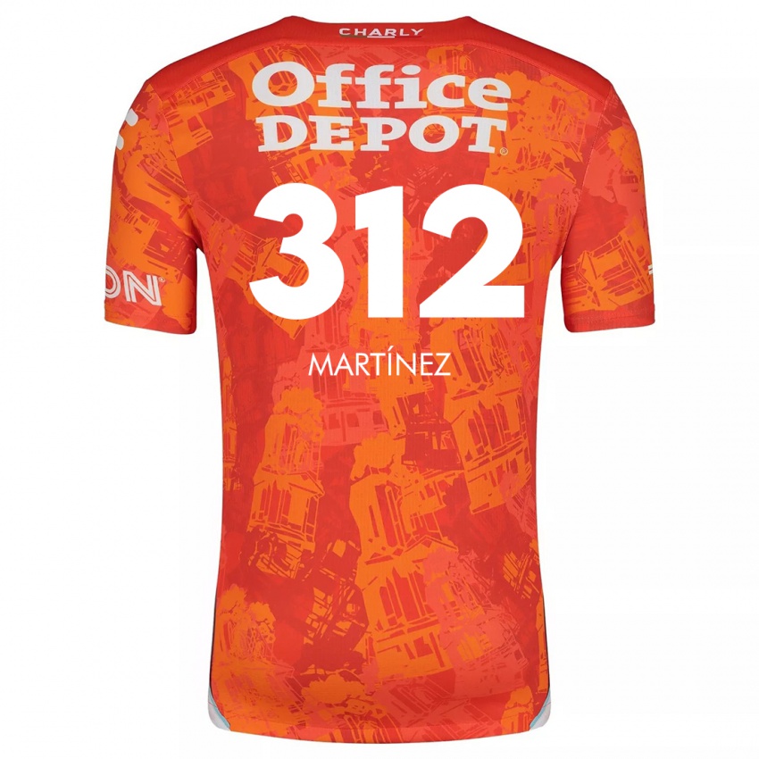 Niño Camiseta Ulises Martínez #312 Naranja Blanco 2ª Equipación 2024/25 La Camisa