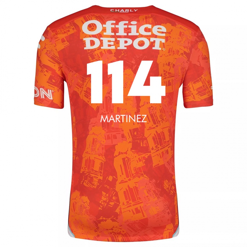 Niño Camiseta Jesús Martínez #114 Naranja Blanco 2ª Equipación 2024/25 La Camisa