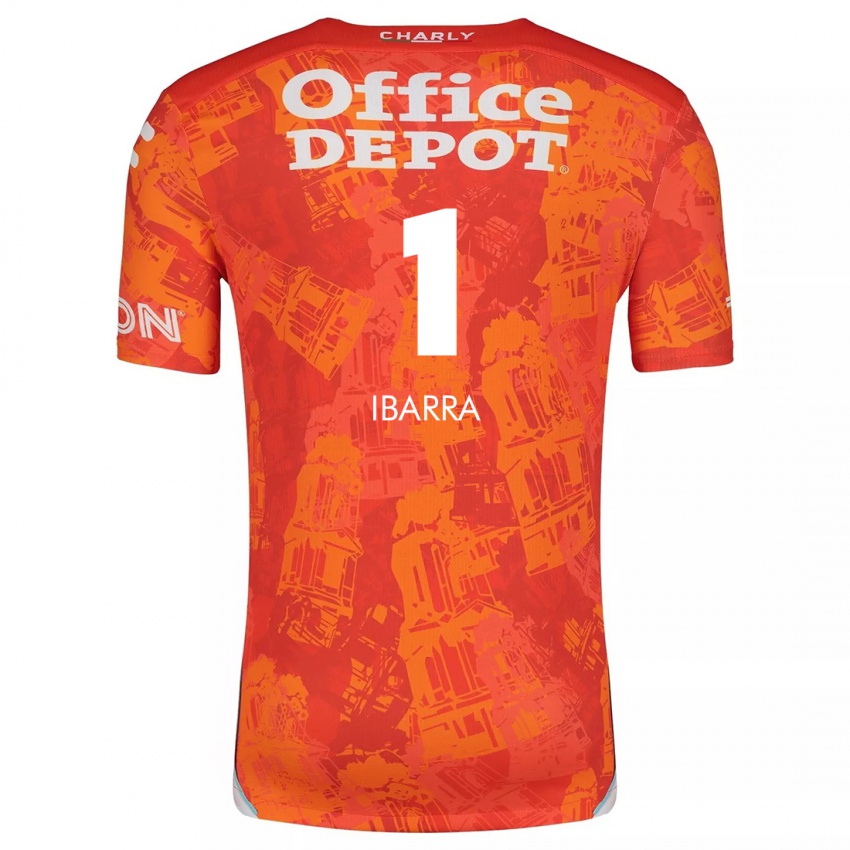 Niño Camiseta Fabiola Ibarra #1 Naranja Blanco 2ª Equipación 2024/25 La Camisa