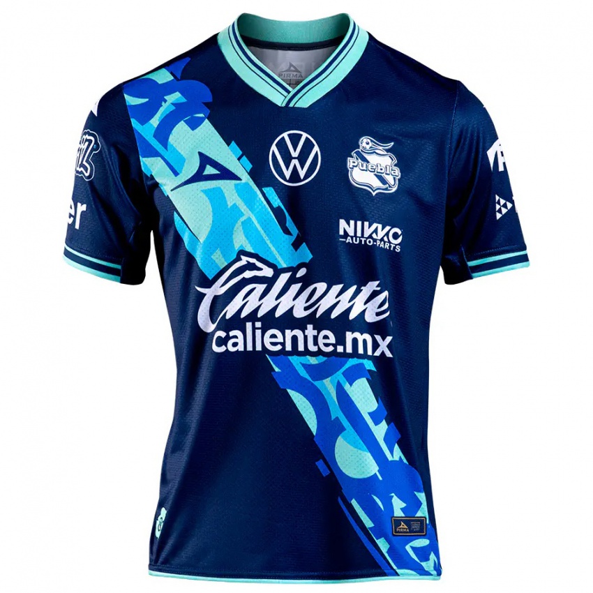 Niño Camiseta Emanuel Gularte #17 Azul Marino 2ª Equipación 2024/25 La Camisa