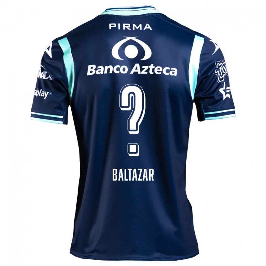 Niño Camiseta Carlos Baltazar #0 Azul Marino 2ª Equipación 2024/25 La Camisa