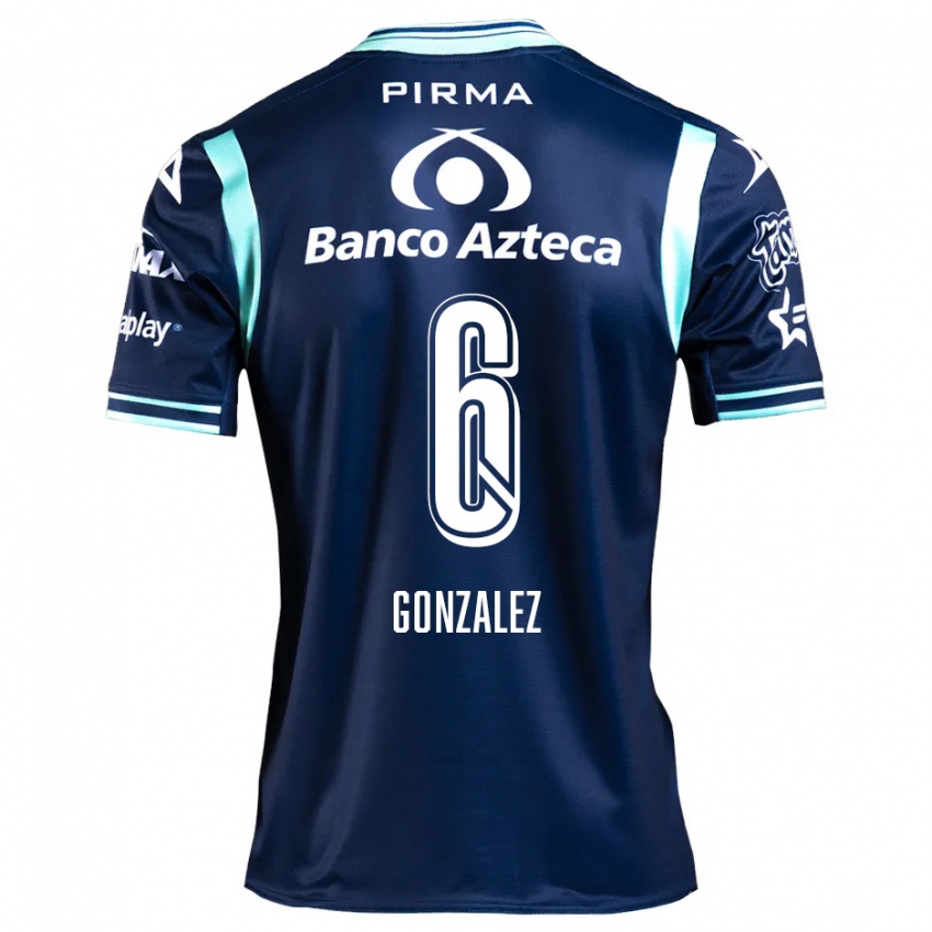 Niño Camiseta Pablo González #6 Azul Marino 2ª Equipación 2024/25 La Camisa