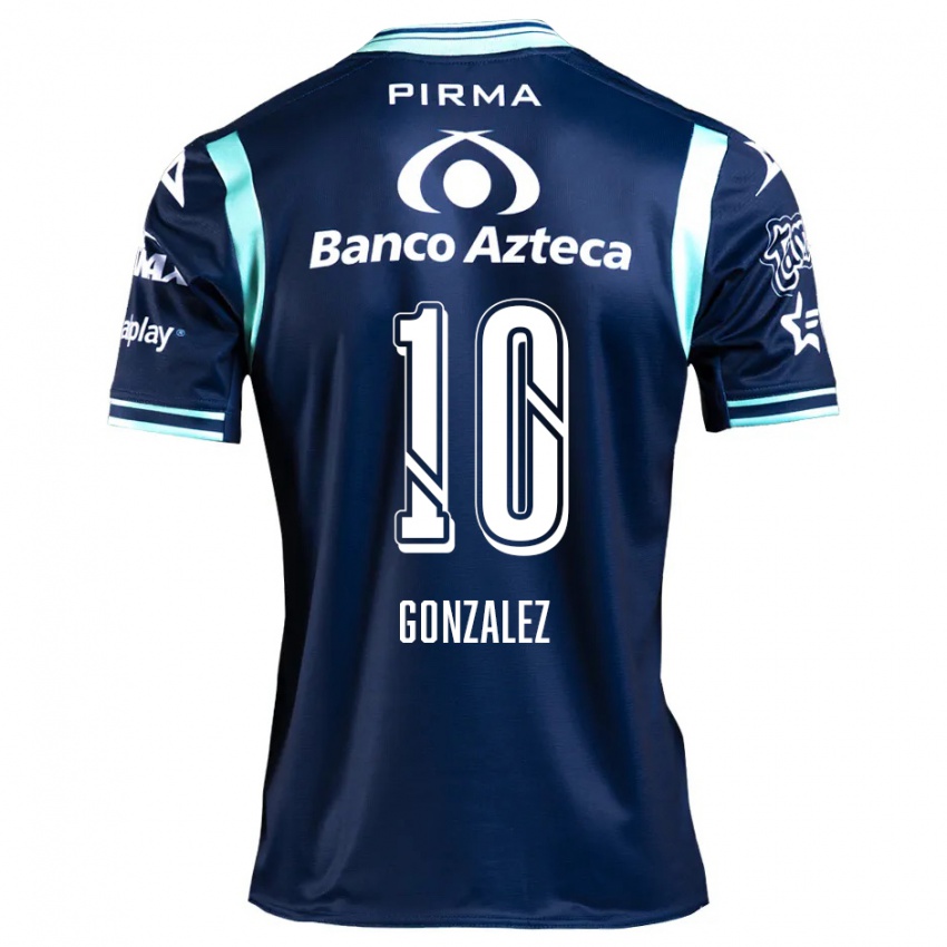 Niño Camiseta Jair González #10 Azul Marino 2ª Equipación 2024/25 La Camisa