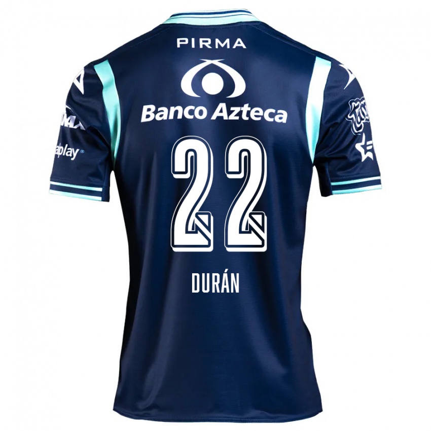 Niño Camiseta Rafael Durán #22 Azul Marino 2ª Equipación 2024/25 La Camisa