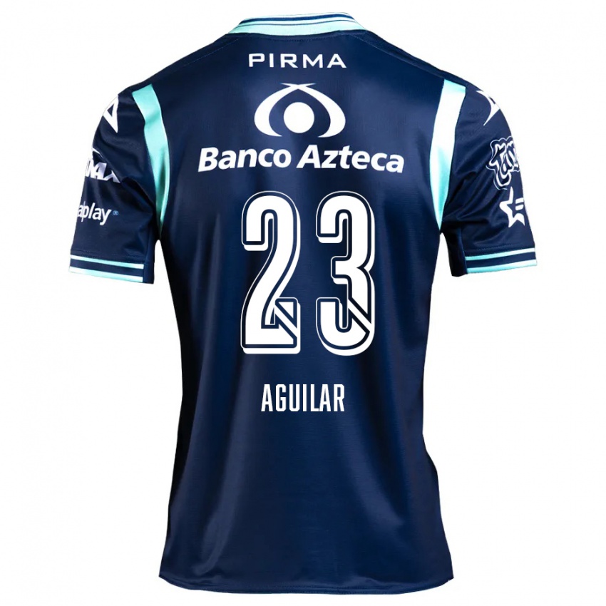 Niño Camiseta Daniel Aguilar #23 Azul Marino 2ª Equipación 2024/25 La Camisa