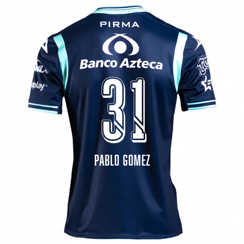 Niño Camiseta Juan Pablo Gómez #31 Azul Marino 2ª Equipación 2024/25 La Camisa