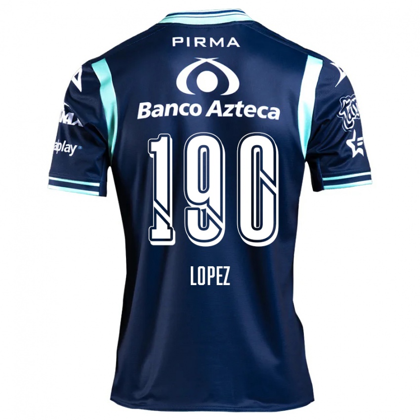 Niño Camiseta Josué López #190 Azul Marino 2ª Equipación 2024/25 La Camisa